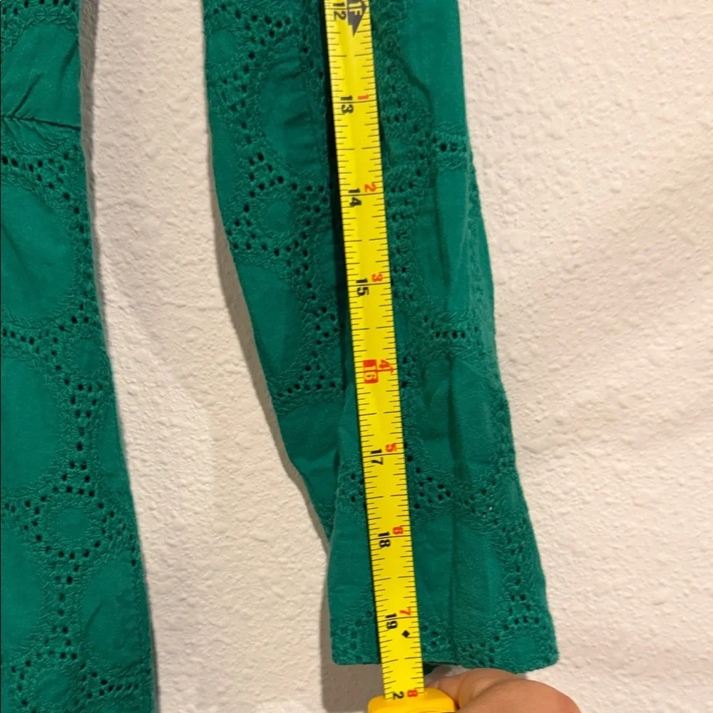 J. Crew Long Sleeve Green Dress